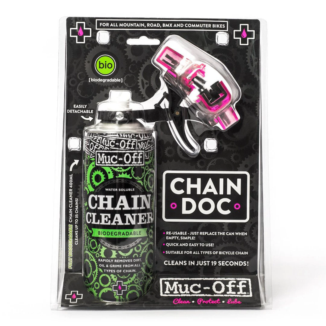 1. Muc-Off - BIO Chain Doc - solutie si aparat pentru curatarea lantului