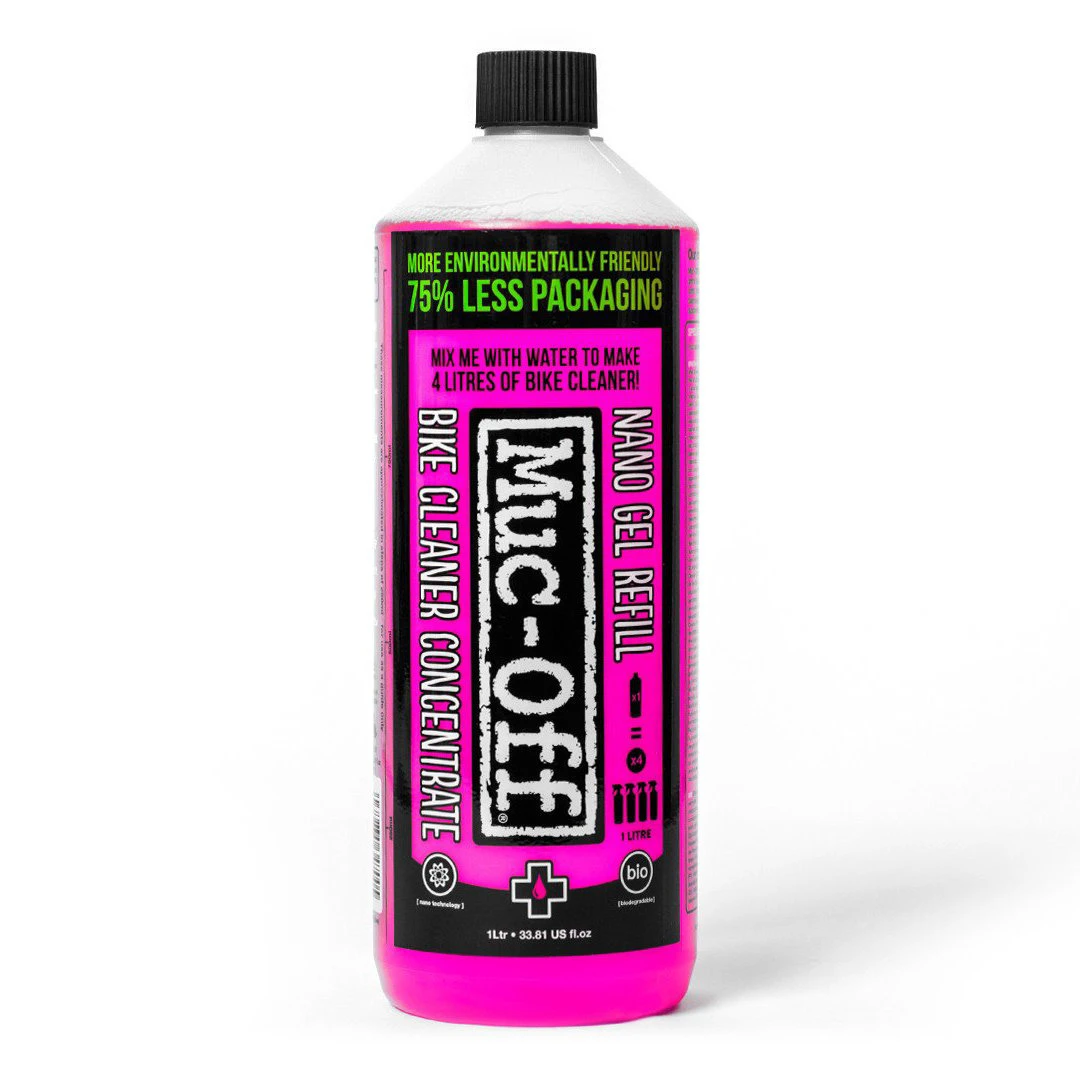 1. Muc-Off - Nano Tech Bike Cleaner - Solutie curatare bicicleta Concentrata - bidon 1L