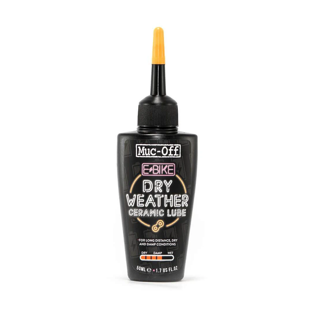1. Muc-Off - Ulei Lubrifiant Ceramic pentru lant - conceput special pentru biciclete elctrice e-Bike - Dry - 50ml