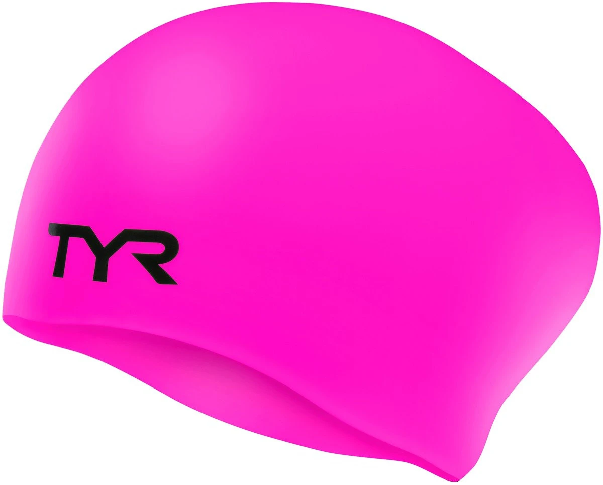 TYR - casca inot silicon par lung - Long Hair Silicon Cap - roz - 159714
