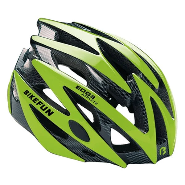 1. BikeFun Casca ciclism Edge - verde carbon