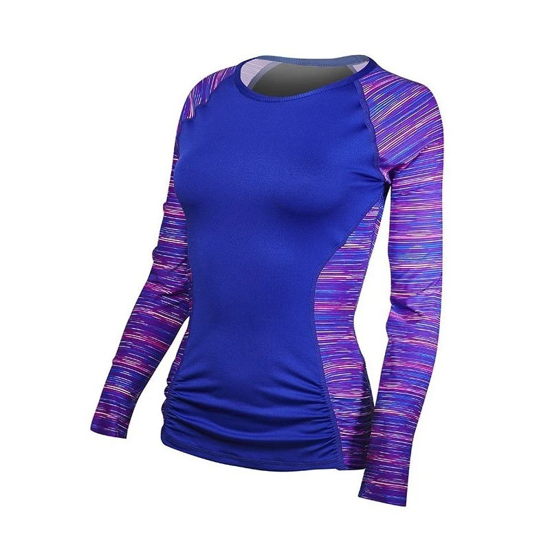 1. TYR Bluza cu maneca lunga Cyprus Aria Rashguard roz-mov