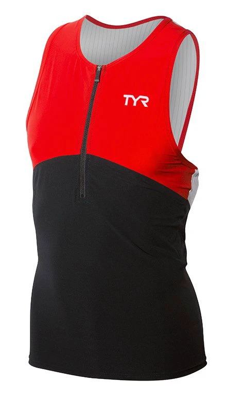 1. TYR - Maiou Triathlon barbati - negru rosu