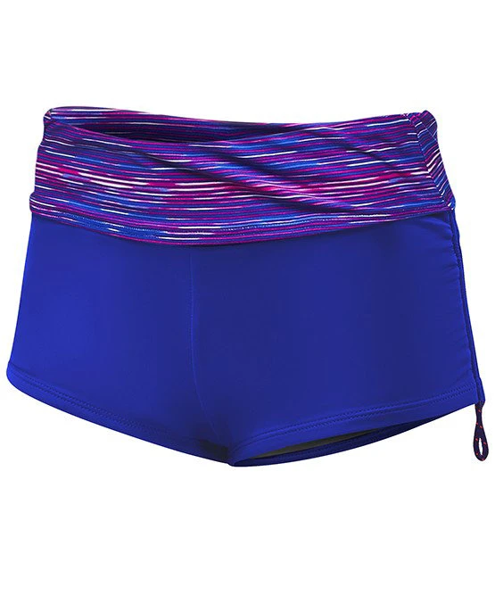1. TYR Short de inot pentru femei - roz-mov