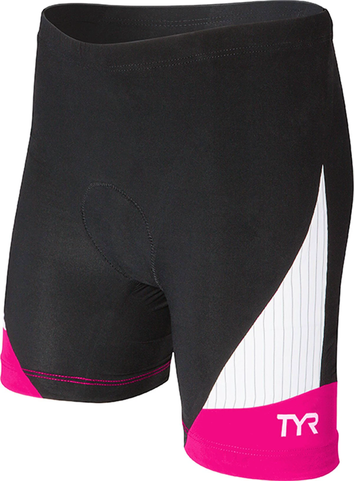 1. TYR Tri Short Femei Carbon 6" negru-roz