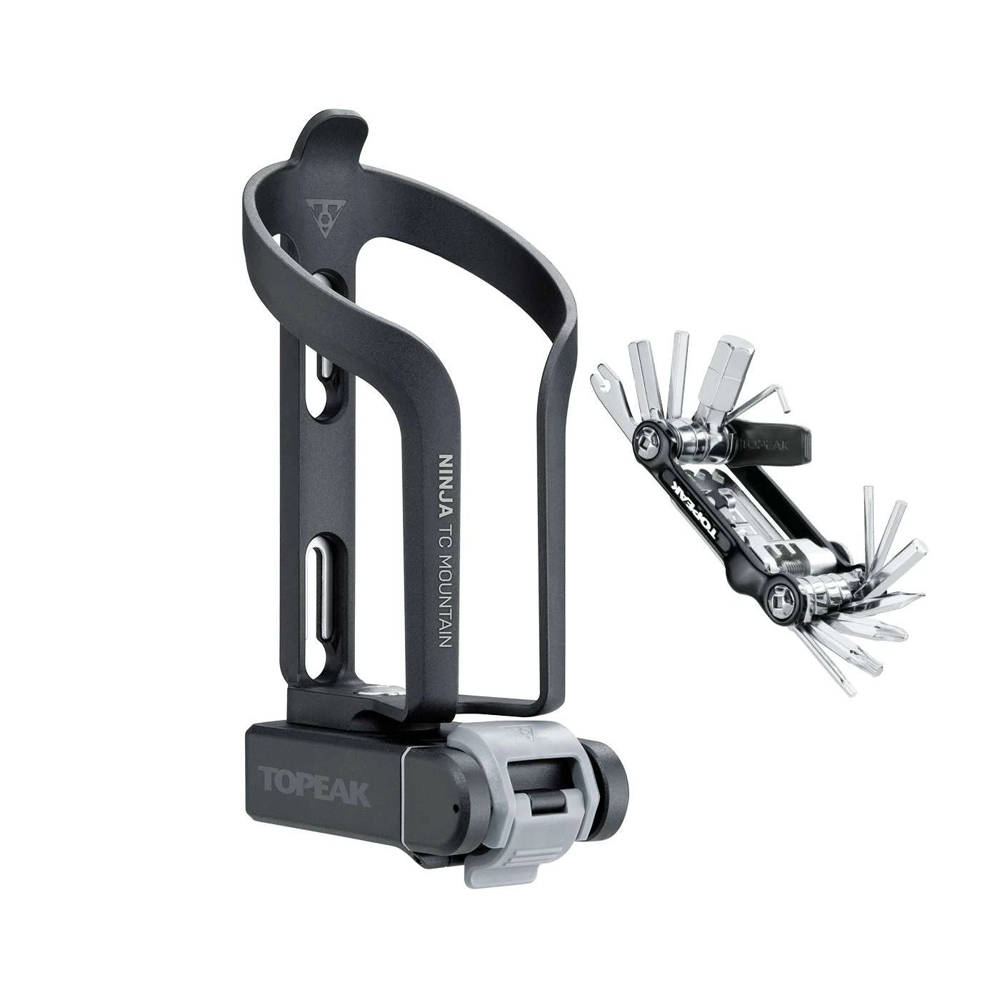 1. Topeak Suport bidon cu mini tools ninja tc - negru