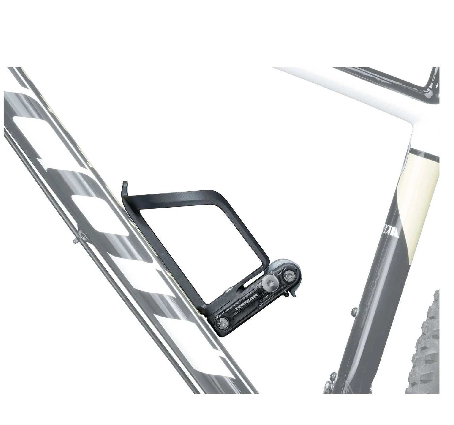 2. Topeak Suport bidon cu mini tools ninja tc - negru