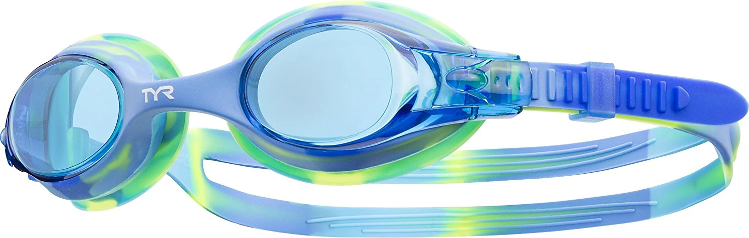 1. TYR Ochelari Inot Swimple Tye Dye Albastru Verde