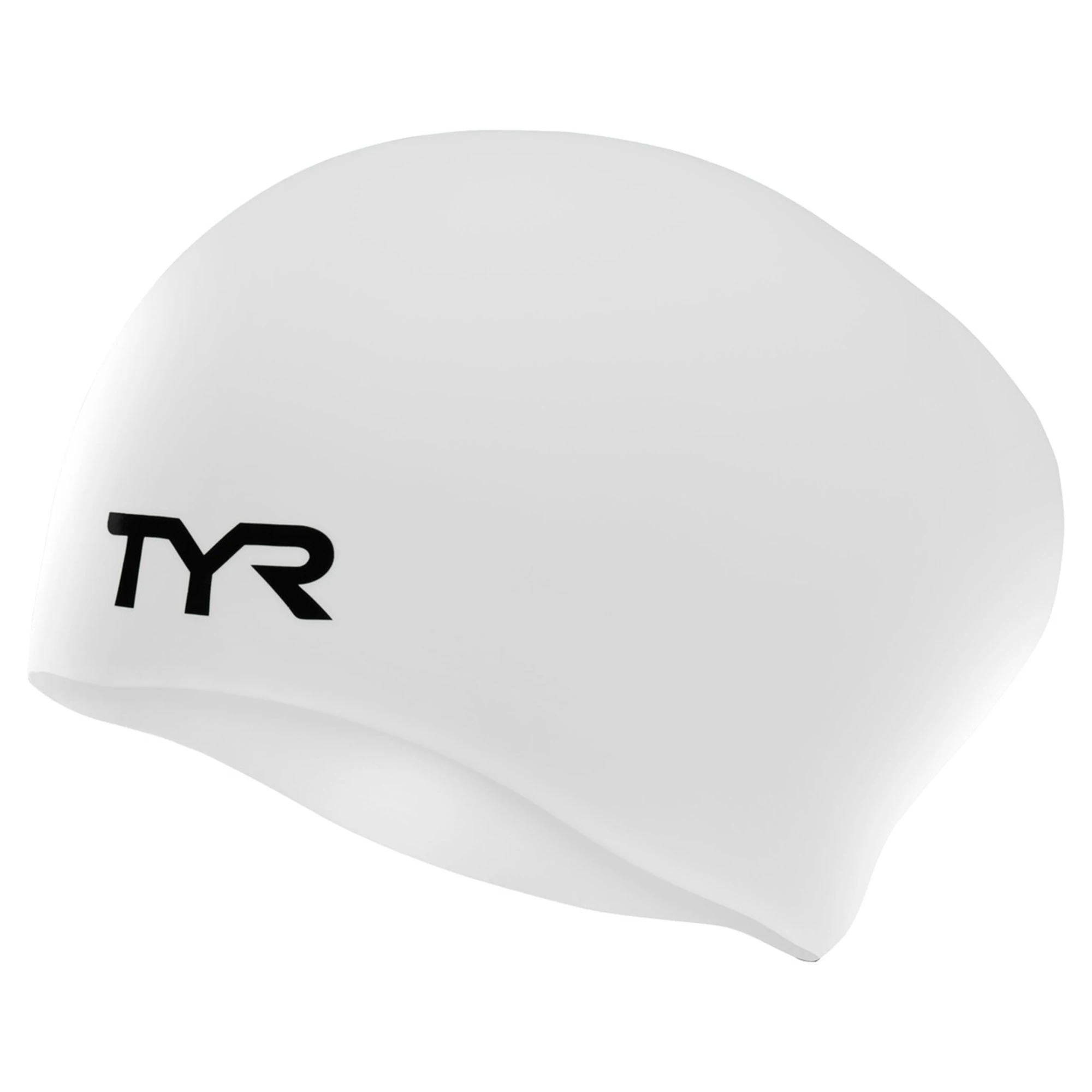 1. TYR - casca inot silicon par lung - Long Hair Silicon Cap - alb
