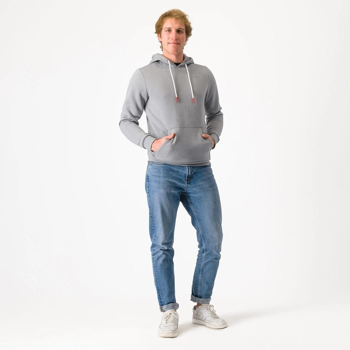 5. Castelli - hanorac - Classico Hoodie - gri