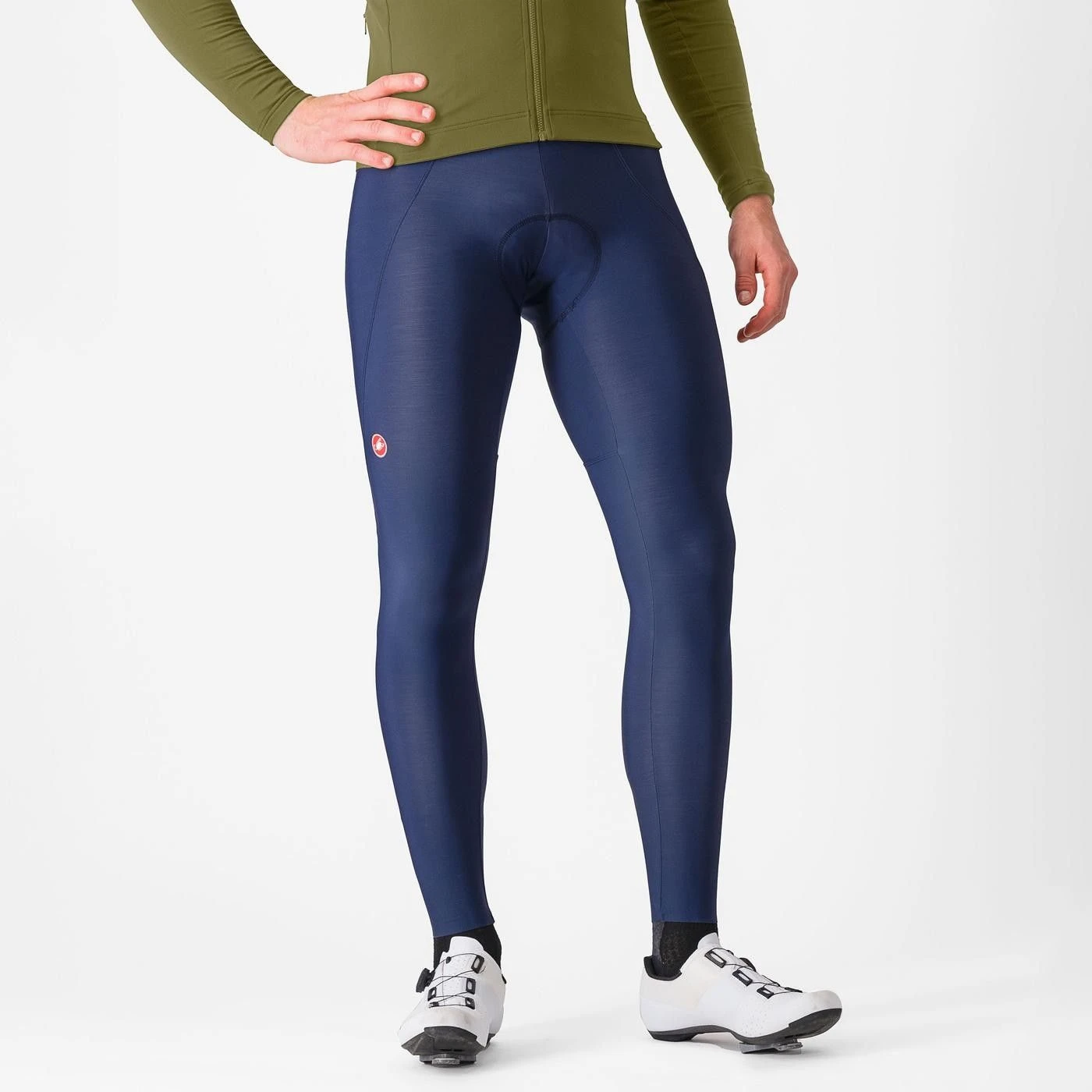 1. Castelli - pantaloni lungi cu bretele 4-15 gr C - Espresso - indigo