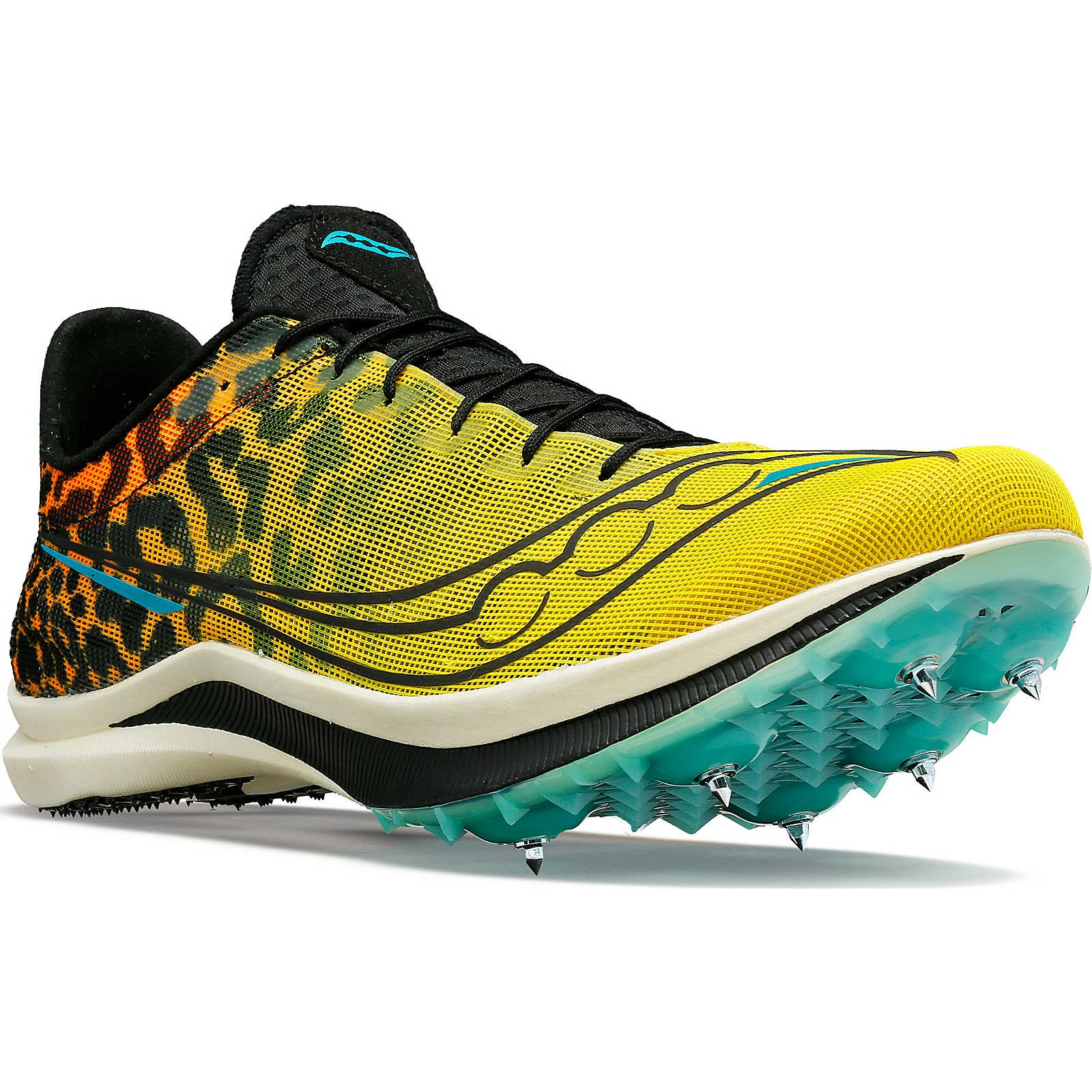 5. Saucony - pantofi alergare pentru barbati - Endorphin Cheetah - Galben Negru black I vizi