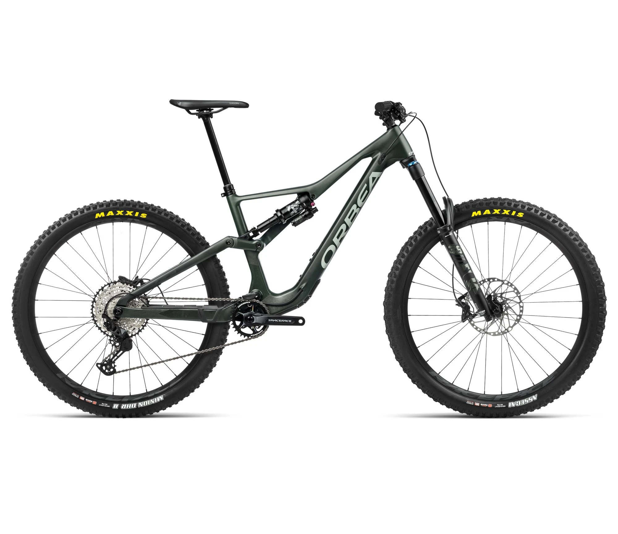 Bicicletă MTB Enduro full suspension Orbea RALLON M20 - Forest Green | Blue Stone (Gloss) - 71940