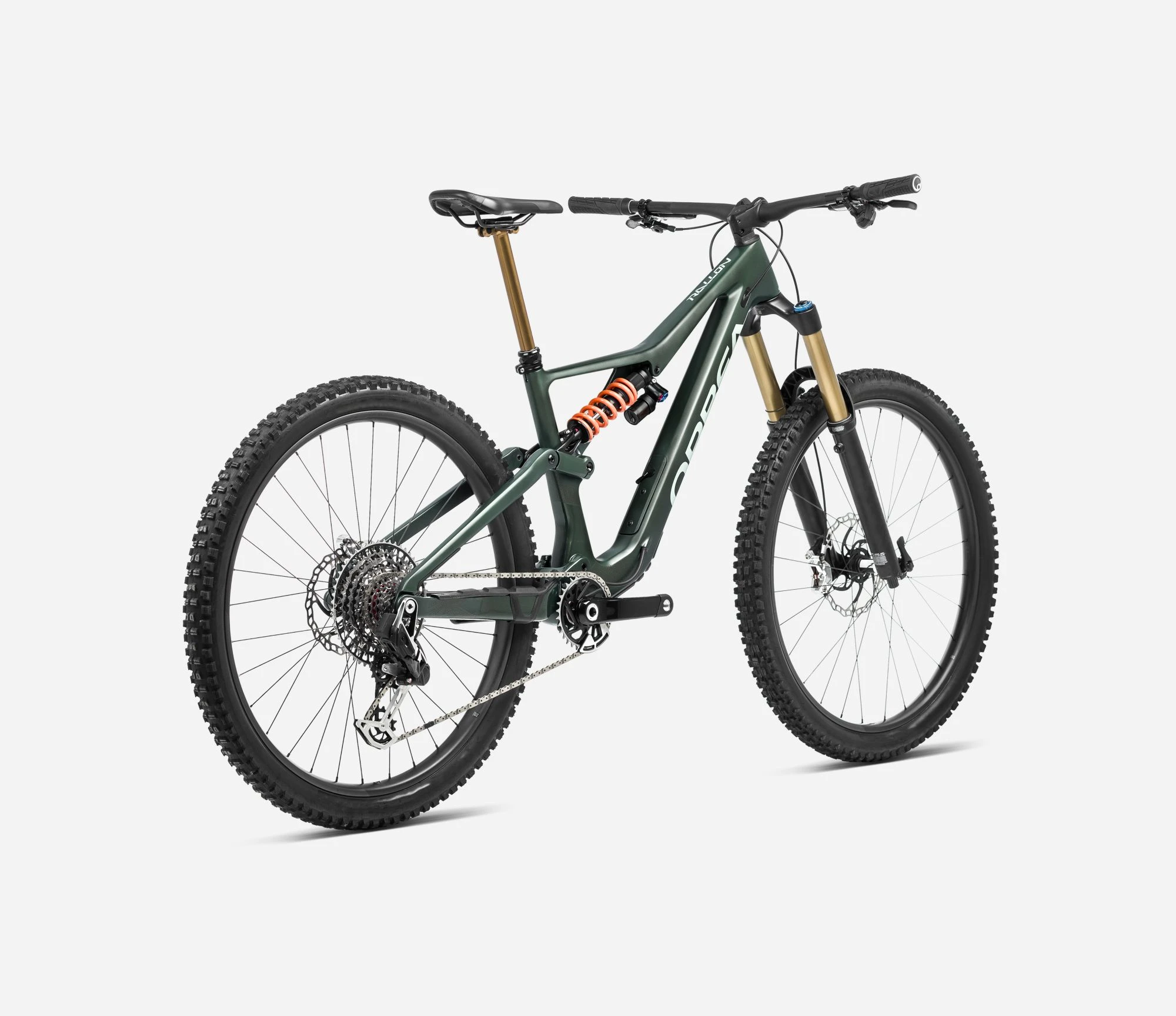3. Bicicletă MTB Enduro full suspension Orbea RALLON M20 - Forest Green | Blue Stone (Gloss)