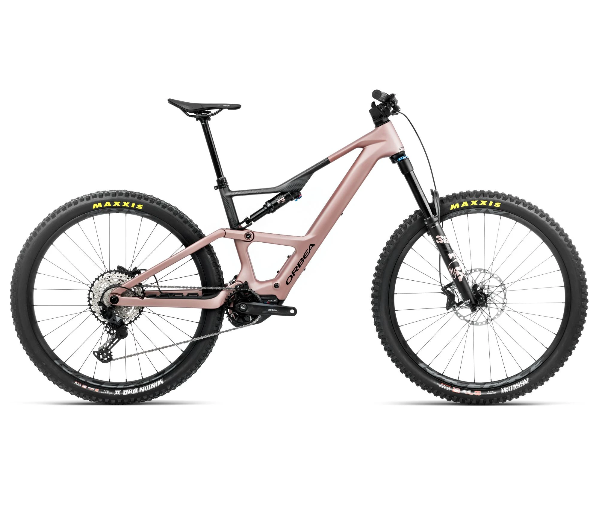 Bicicletă electrică eMTB Trail Orbea RISE LT M20 420W - Desert Rose | Carbon Raw (Matt) - 72014