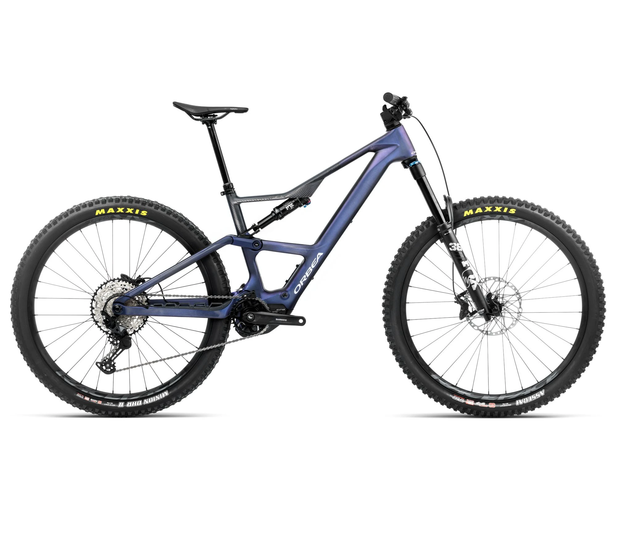 Bicicletă electrică eMTB Trail Orbea RISE LT M20 420W - Tanzanite Carbon View | Carbon Raw (Matt) - 72011