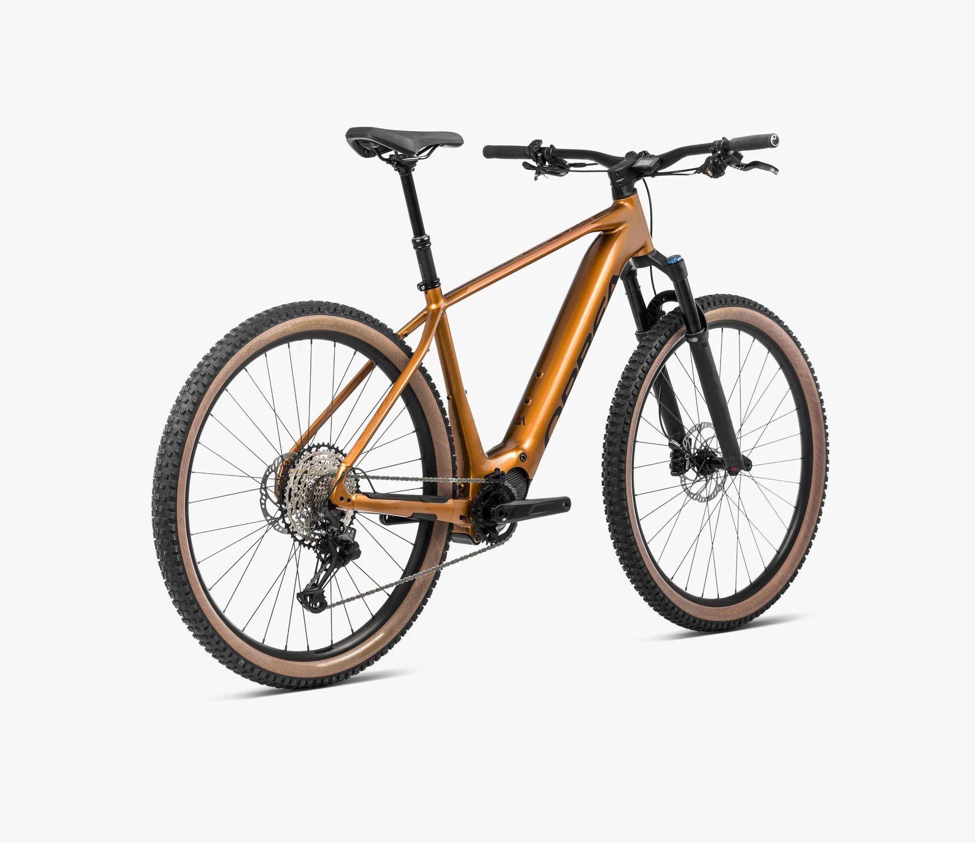 3. Orbea URRUN 10 Leo Orange (Gloss) - Black (Matt) - bicicletă electrică MTB hardtail
