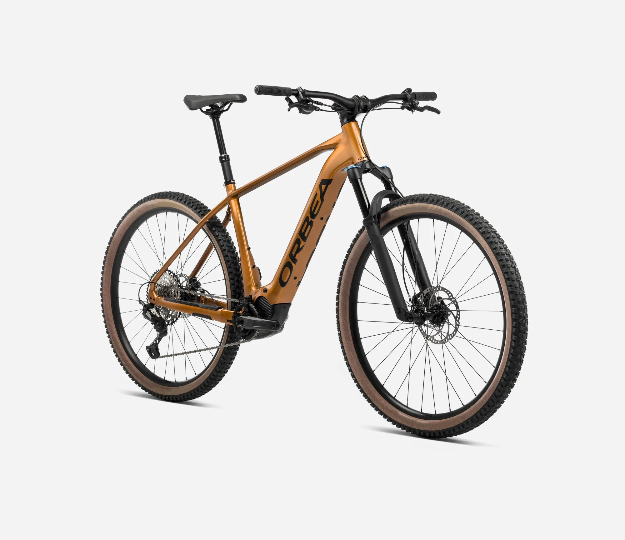 2. Orbea URRUN 10 Leo Orange (Gloss) - Black (Matt) - bicicletă electrică MTB hardtail