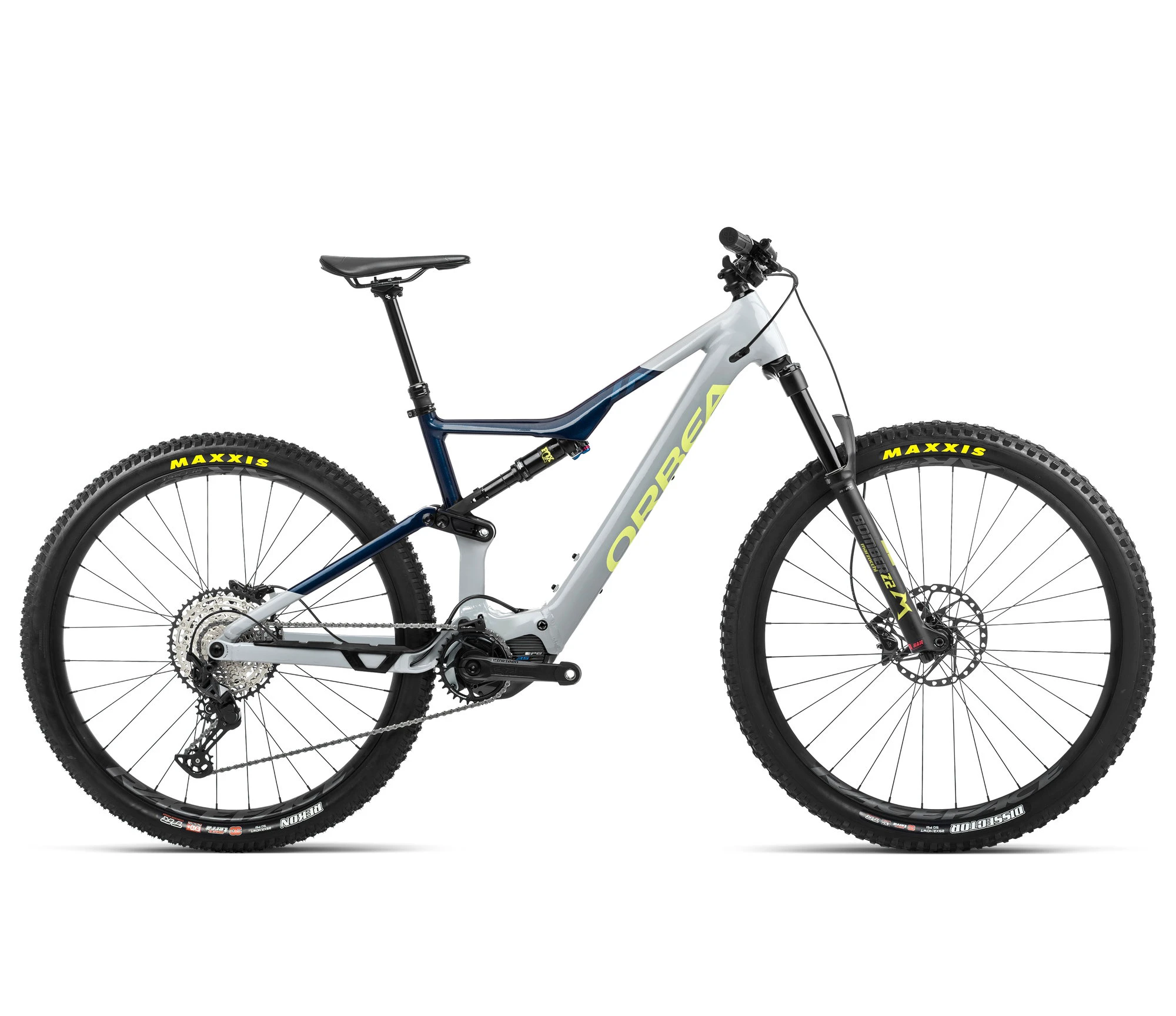 1. Orbea RISE H30 Iceberg Grey-Moondust Blue - bicicletă electrică eMTB Trail