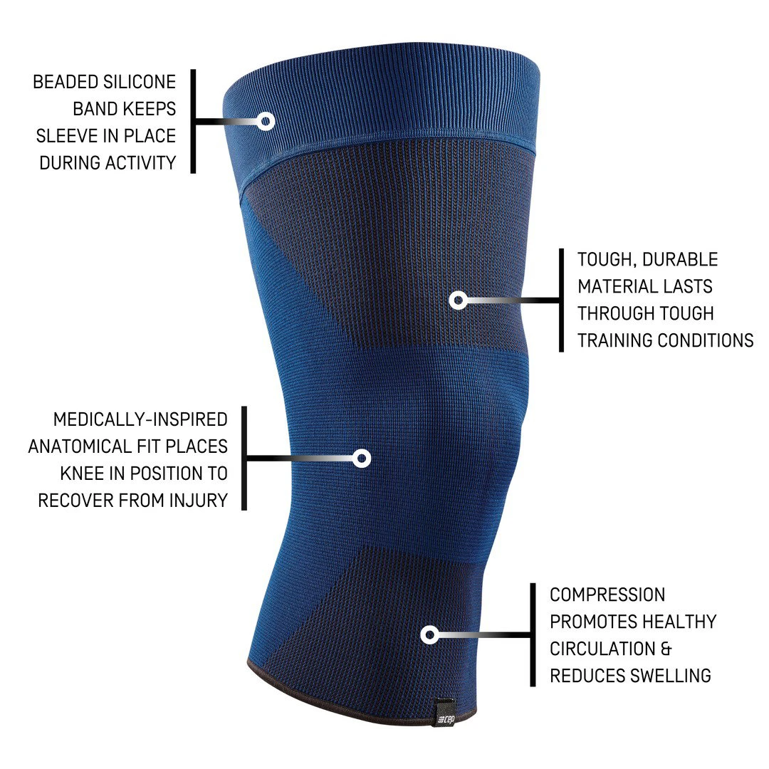 4. CEP - ortho genunchi - Mid Support Compression Knee Sleeve - Albastru