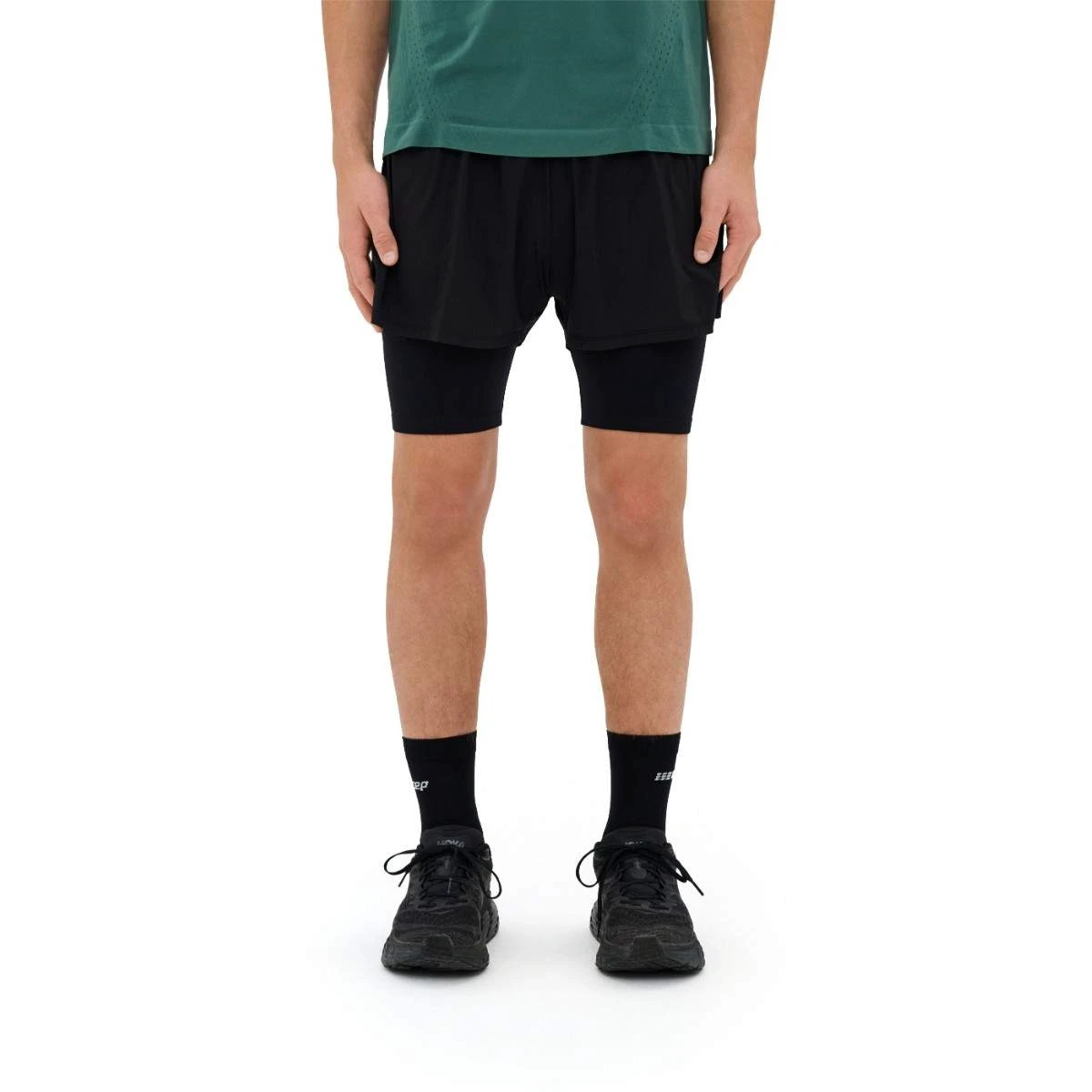 5. CEP - pantaloni scurti - Ultralight Shorts 2 in 1 - Negru