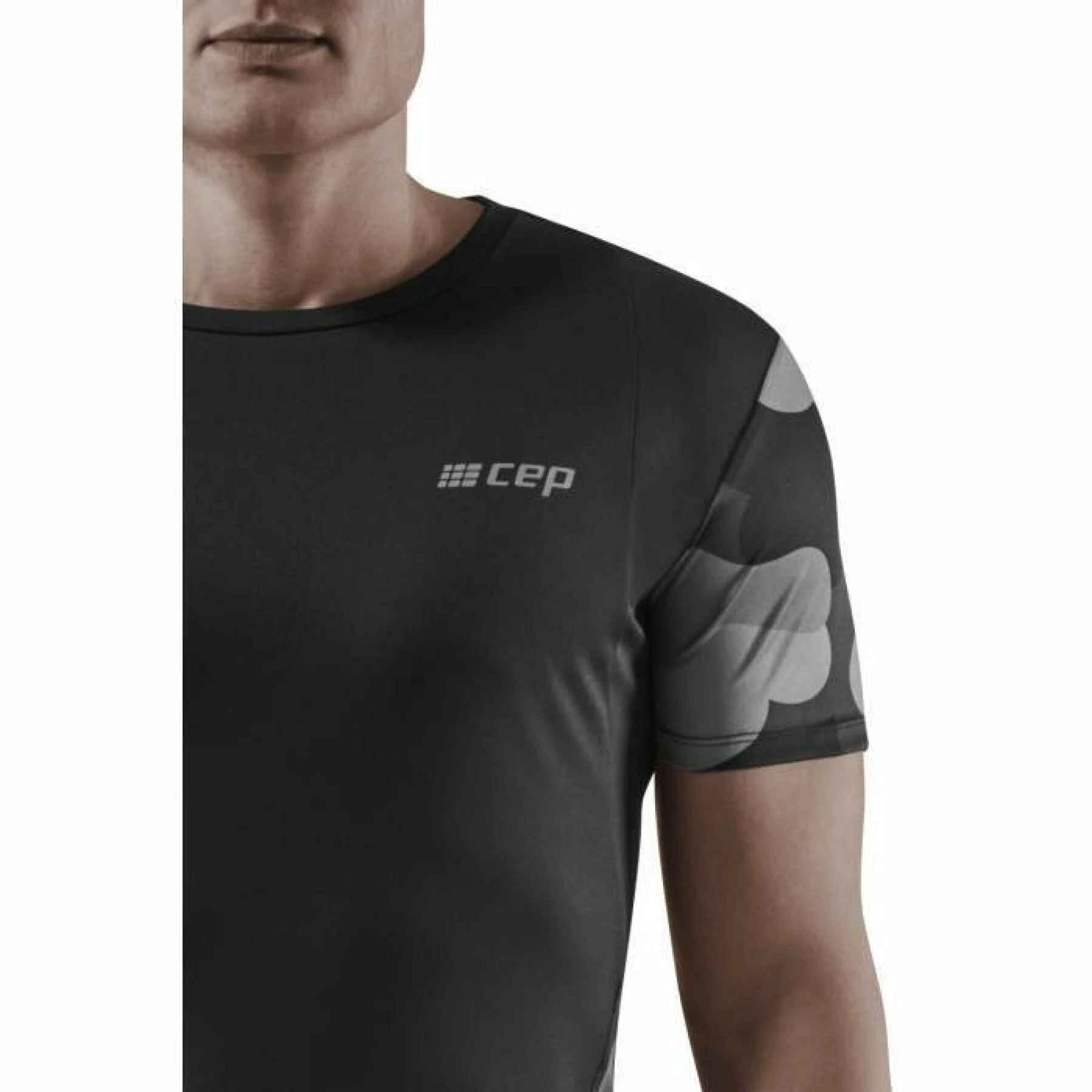 5. CEP - tricou cu maneca scurta - Camocloud Shirt - Black I Grey