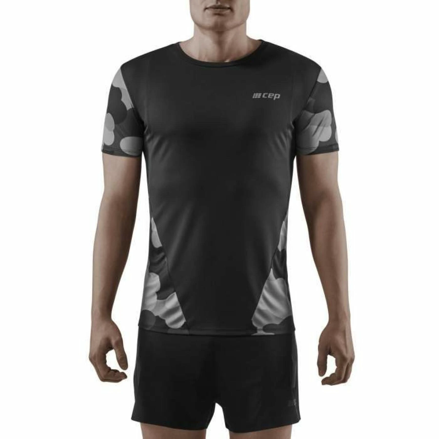 CEP - tricou cu maneca scurta - Camocloud Shirt - Black I Grey - 72221
