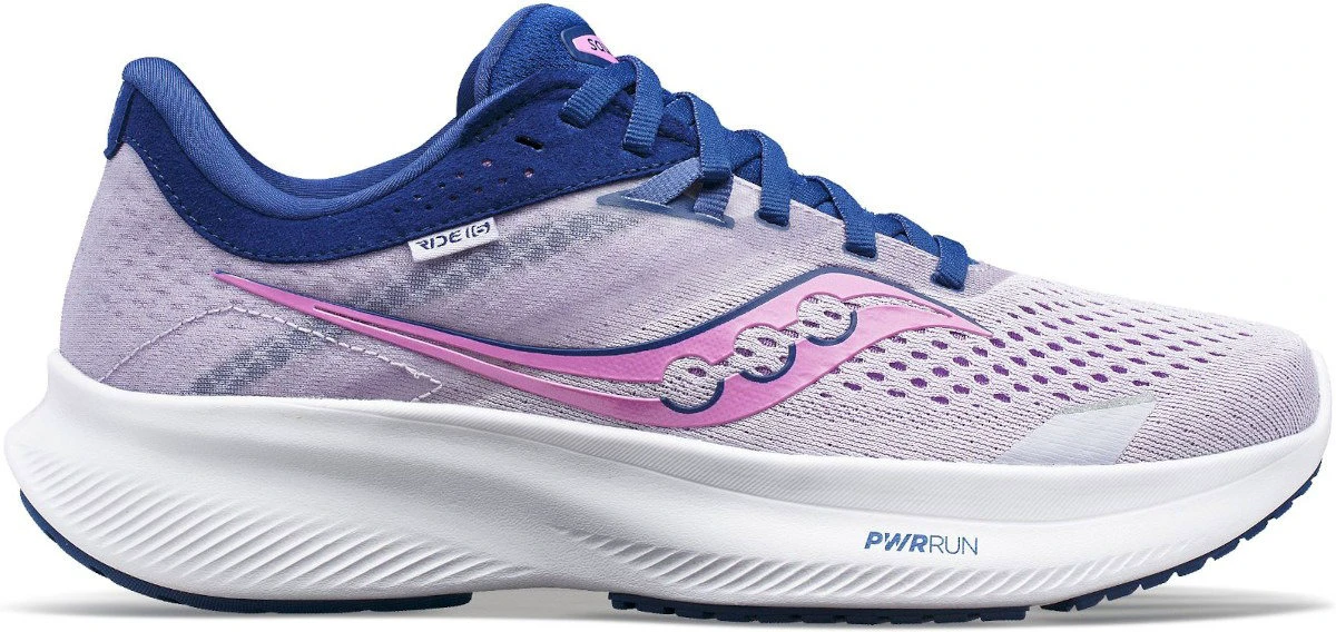 1. Saucony - pantofi alergare pentru femei - Ride 16 - mauve | indigo