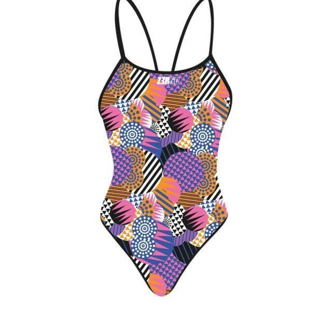1. Z3R0D - costum inot intreg pentru fete - Patchwork