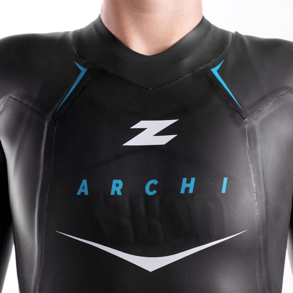 8. Z3R0D - costum neopren femei Archi wetsuit - negru albastru