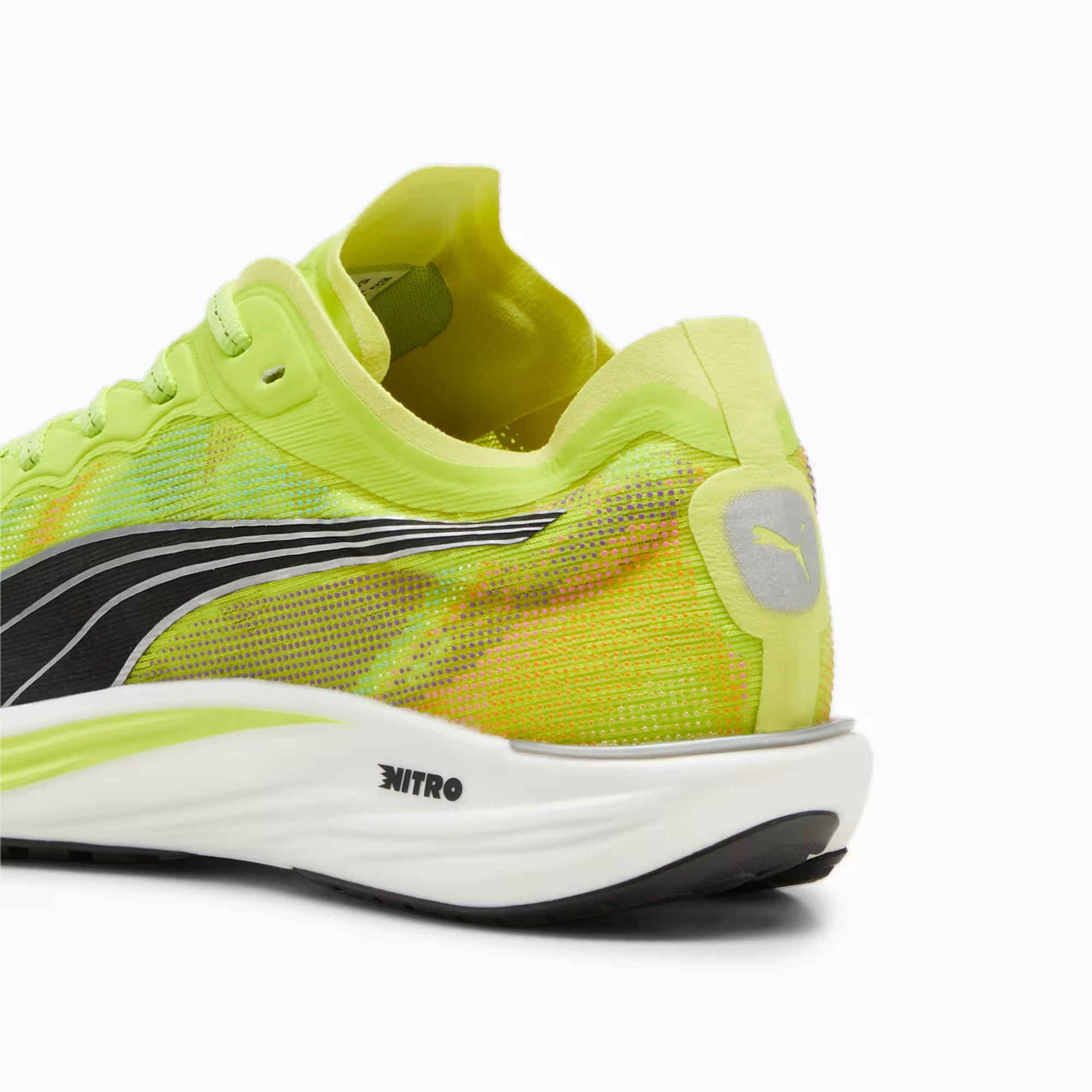 5. Puma - pantofi alergare pentru barbati Liberate NITRO 2 - Psychedelic Rush - verde fluo Lime Pow negru potocaliu