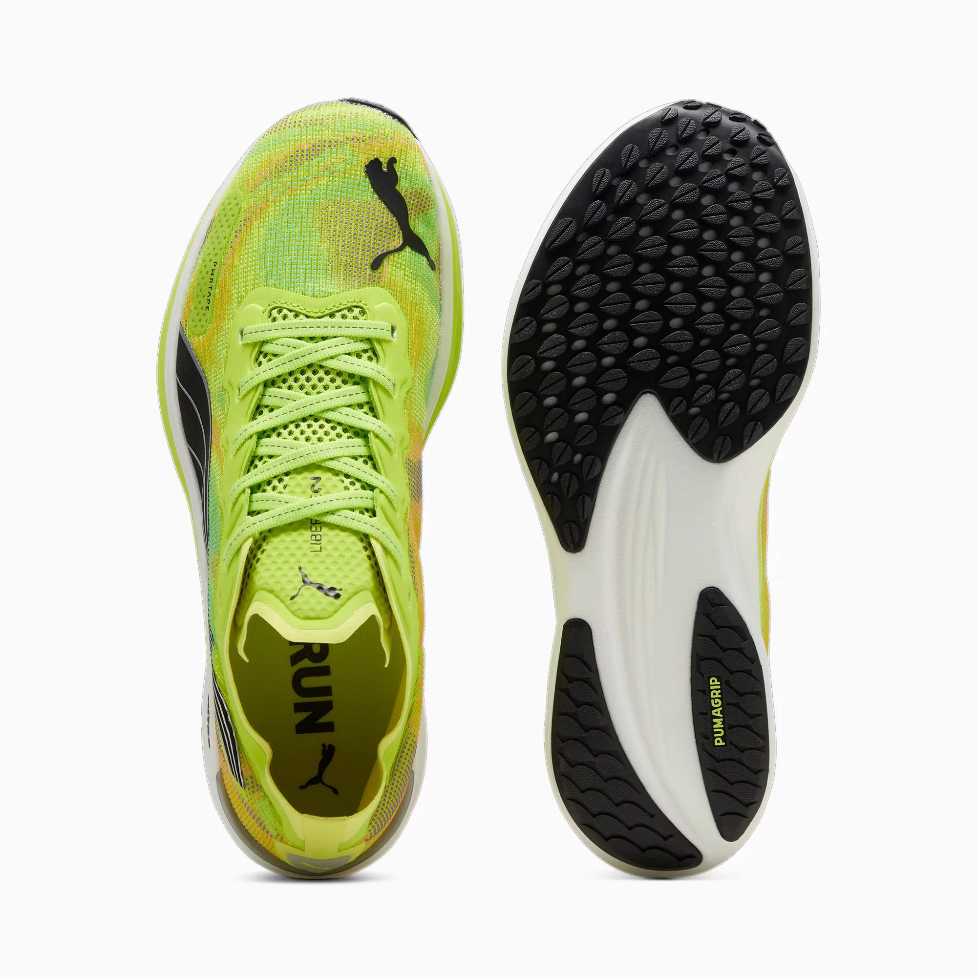 2. Puma - pantofi alergare pentru barbati Liberate NITRO 2 - Psychedelic Rush - verde fluo Lime Pow negru potocaliu