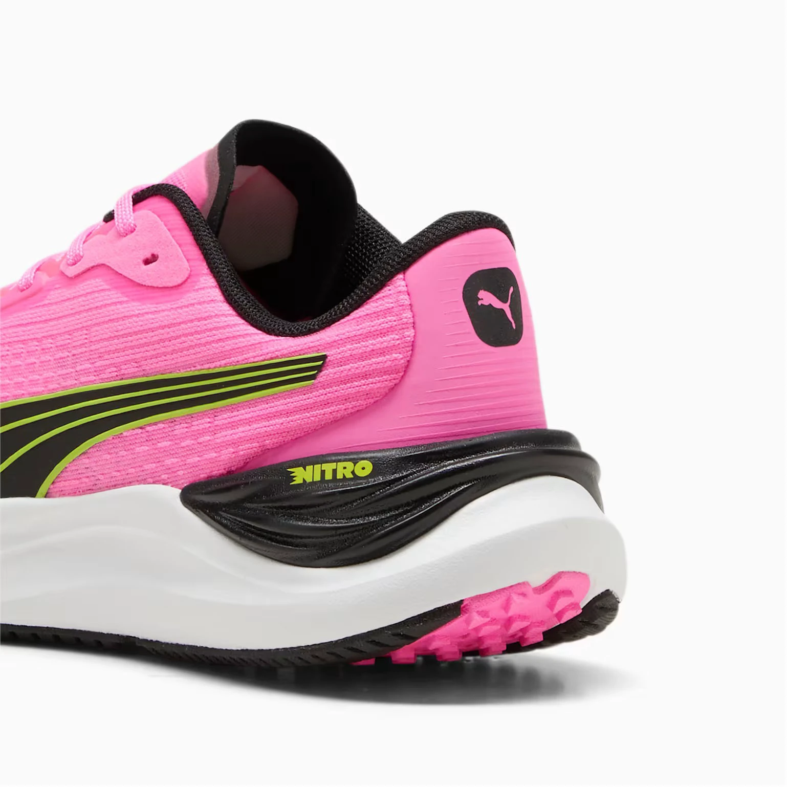 5. Puma - pantofi alergare pentru femei Electrify NITRO 3 W shoes - roz intens Poison verde Lime