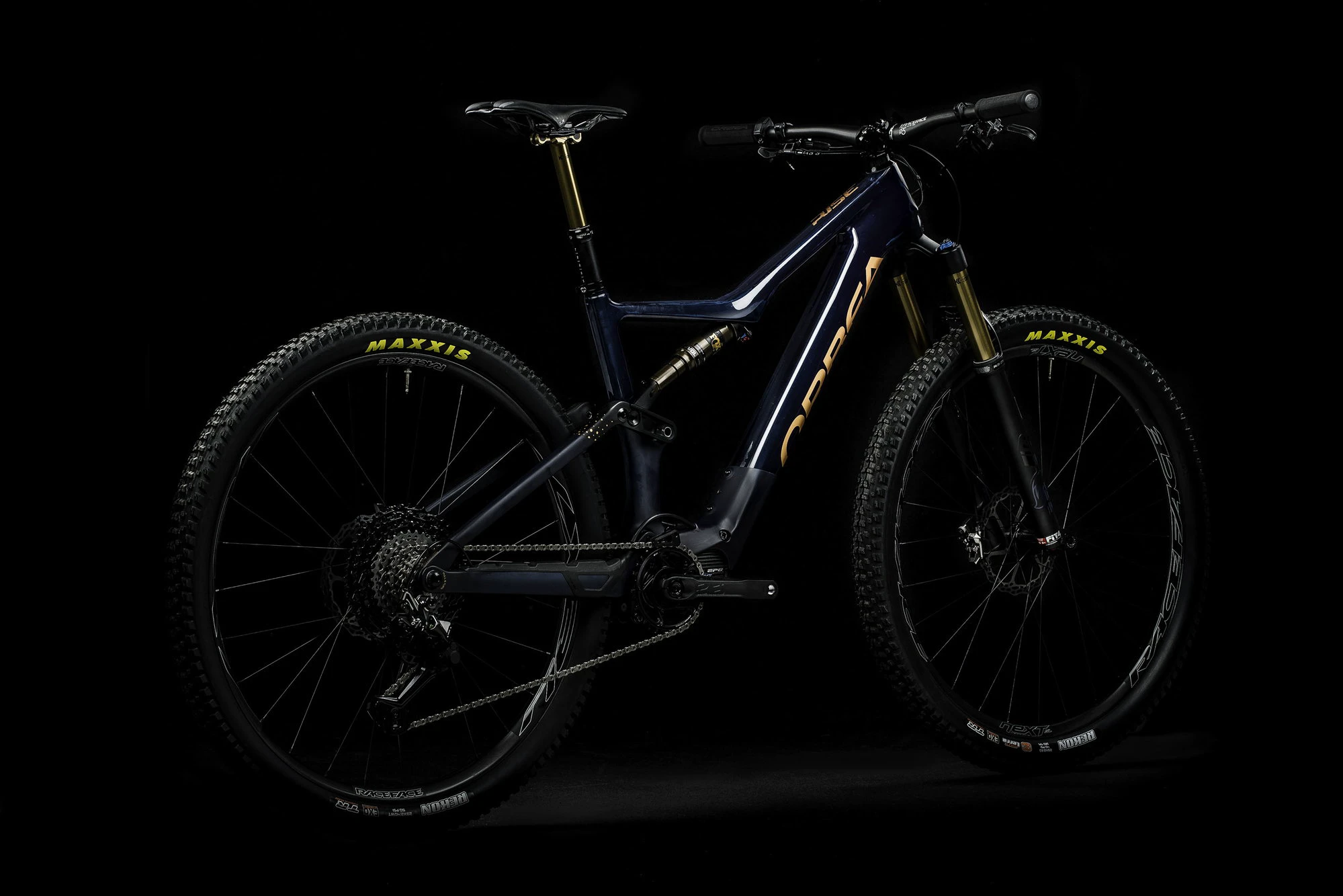 11. Orbea RISE M-TEAM Chameleon Goblin Green (Gloss)-Black (Matt) - bicicletă electrică eMTB Trail