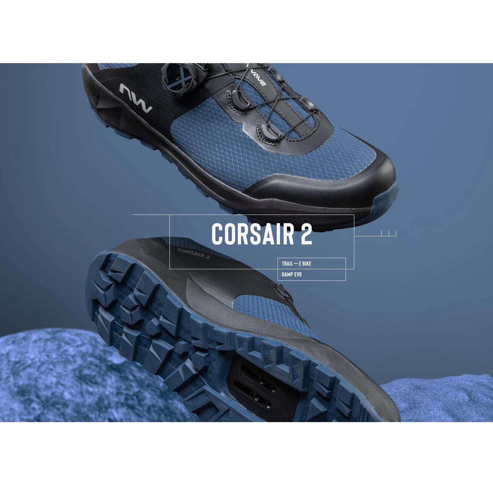 7. Northwave - pantofi ciclism MTB AM - Corsair 2 - Deep Blue | Black