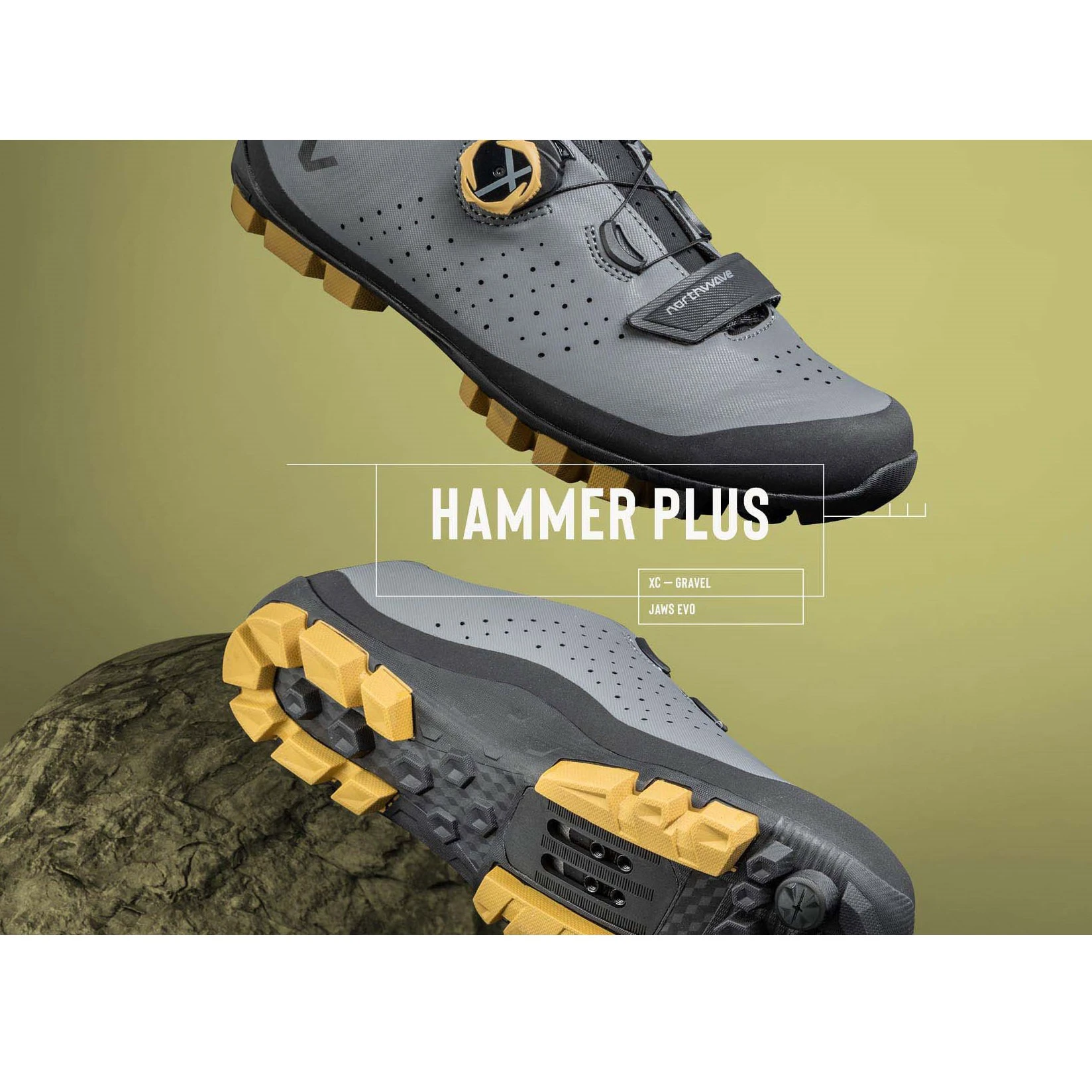 10. Pantofi MTB XC Northwave Hammer Plus - negru/gri închis | off-road