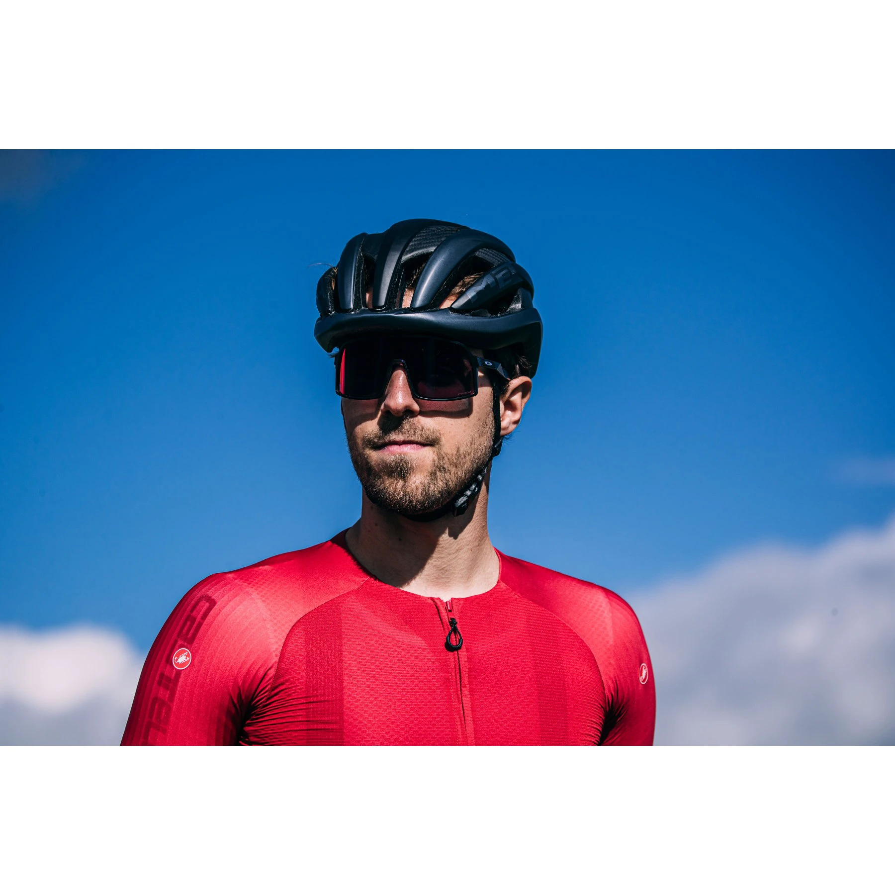13. Castelli - tricou ciclism cu maneca scurta pentru barbati Aero Race 7.0 - rosu intens rich