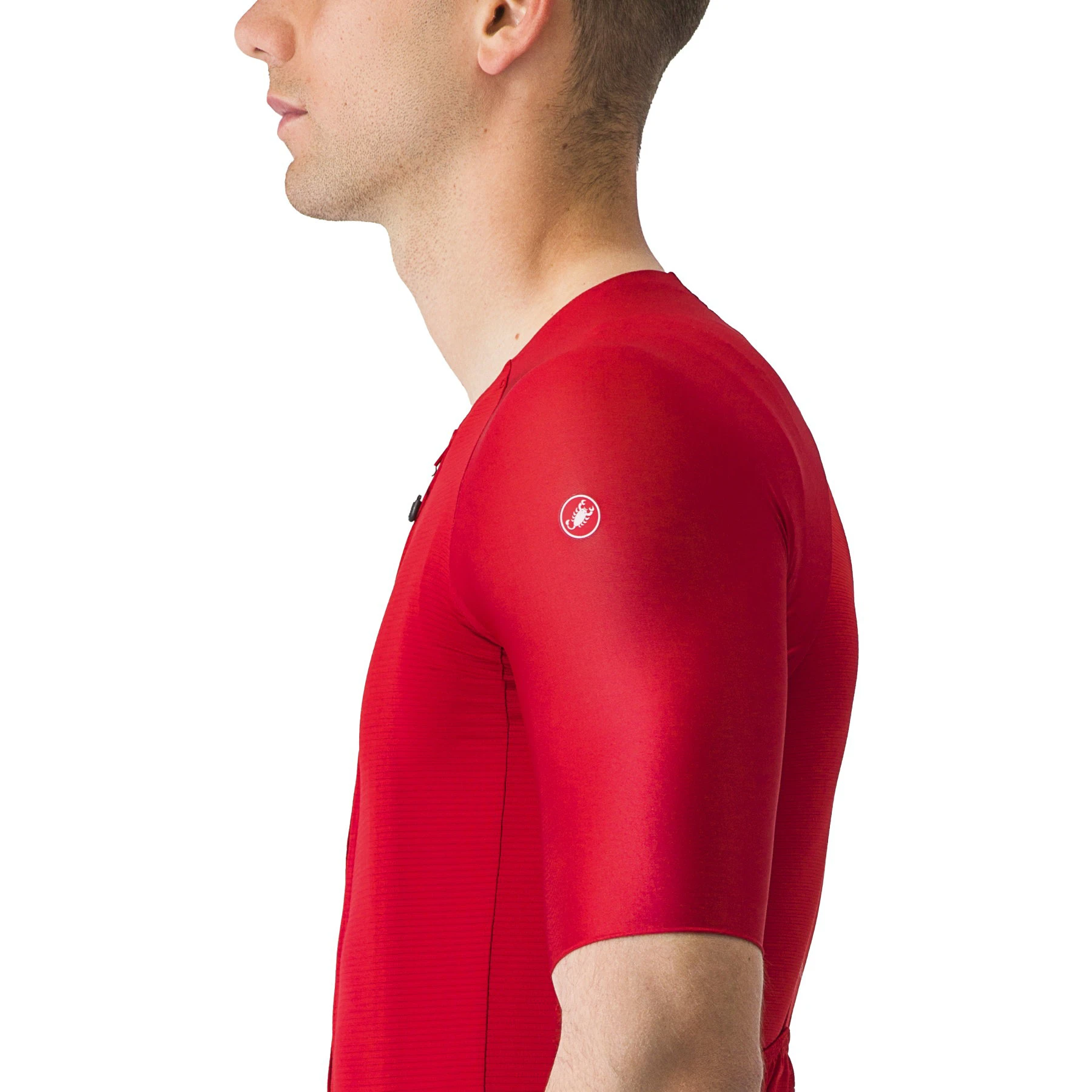 3. Castelli - tricou ciclism cu maneca scurta pentru barbati Aero Race 7.0 - rosu intens rich