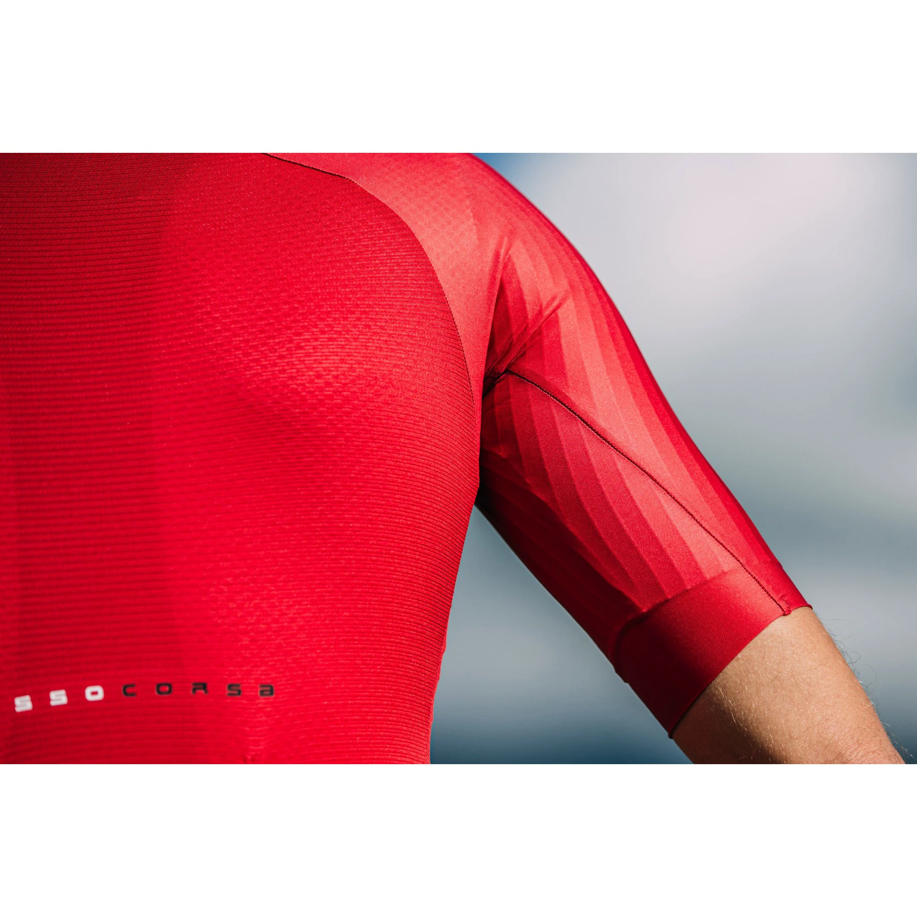 17. Castelli - tricou ciclism cu maneca scurta pentru barbati Aero Race 7.0 - rosu intens rich