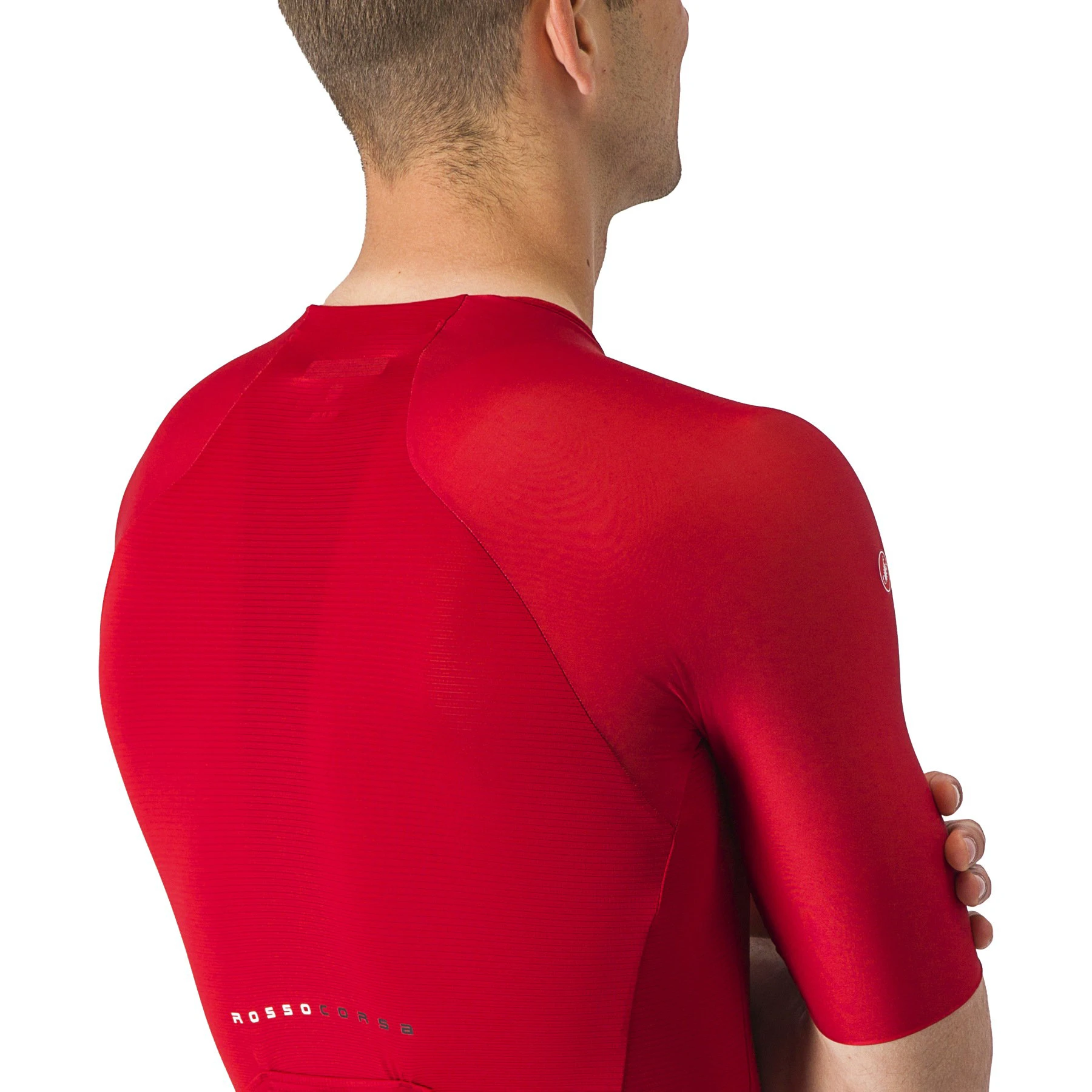 5. Castelli - tricou ciclism cu maneca scurta pentru barbati Aero Race 7.0 - rosu intens rich