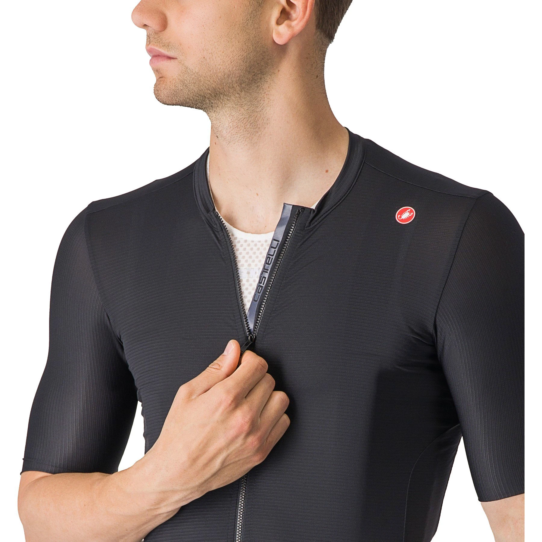 5. Castelli - tricou ciclism cu maneca scurta pentru barbati Espresso Jersey - negru