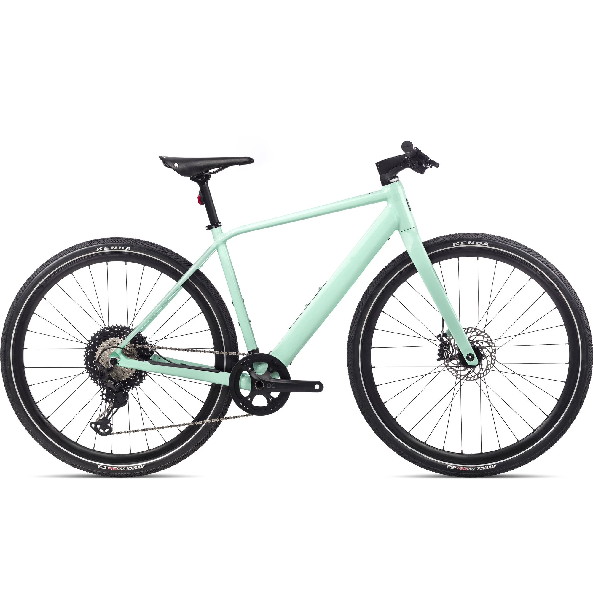 1. Orbea VIBE H10 Light Green - bicicletă electrică urbană