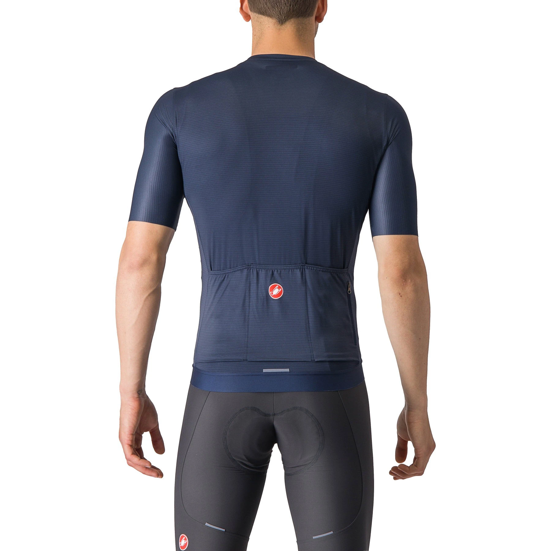2. Castelli - tricou ciclism cu maneca scurta pentru barbati Espresso Jersey - albastru inchis indigo