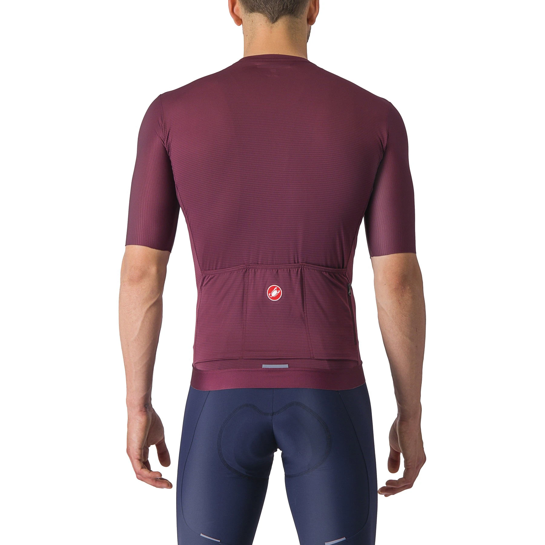 2. Castelli - tricou ciclism cu maneca scurta pentru barbati Espresso Jersey - visiniu bordo