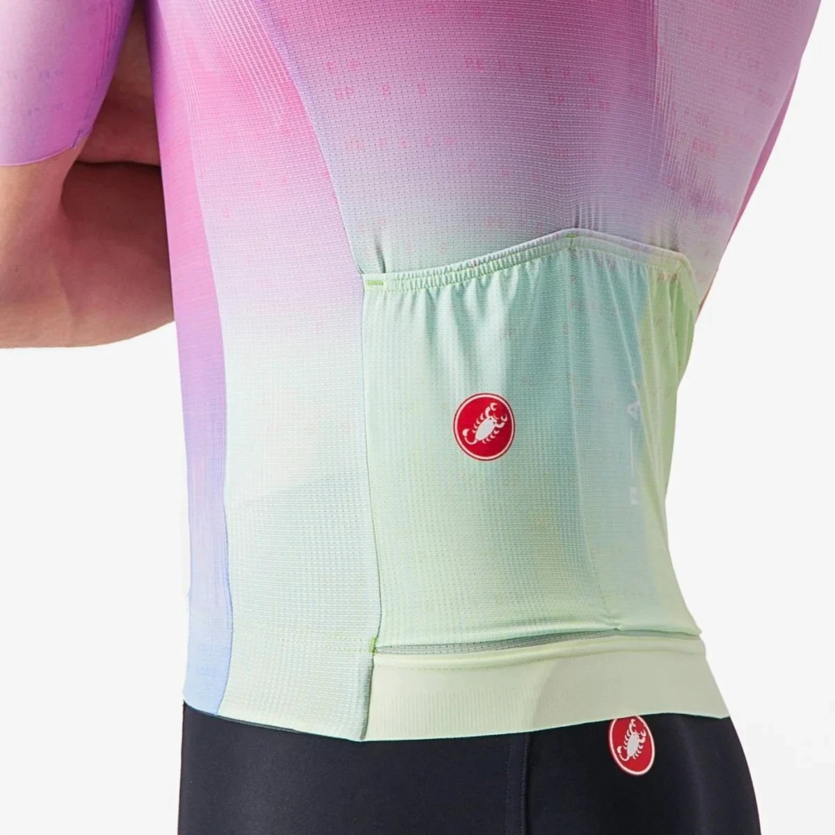3. Castelli - tricou ciclism cu maneca scurta pentru barbati R-A/D Jersey - multicolor violet