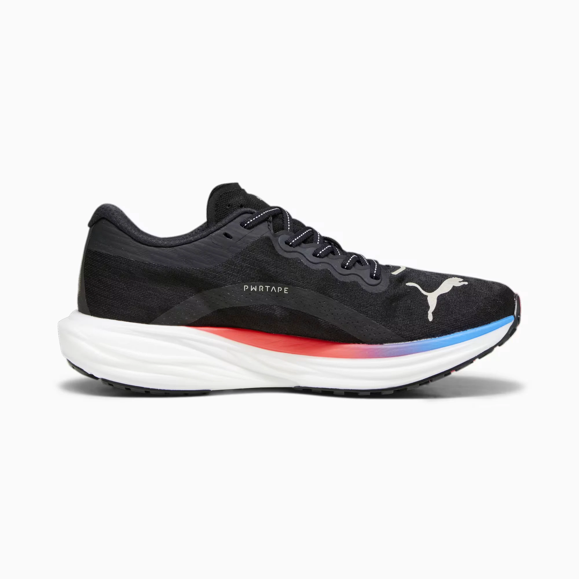 1. Puma - pantofi alergare pentru barbati Deviate Nitro 2 - negru alb albastru Ultra portocaliu oridee