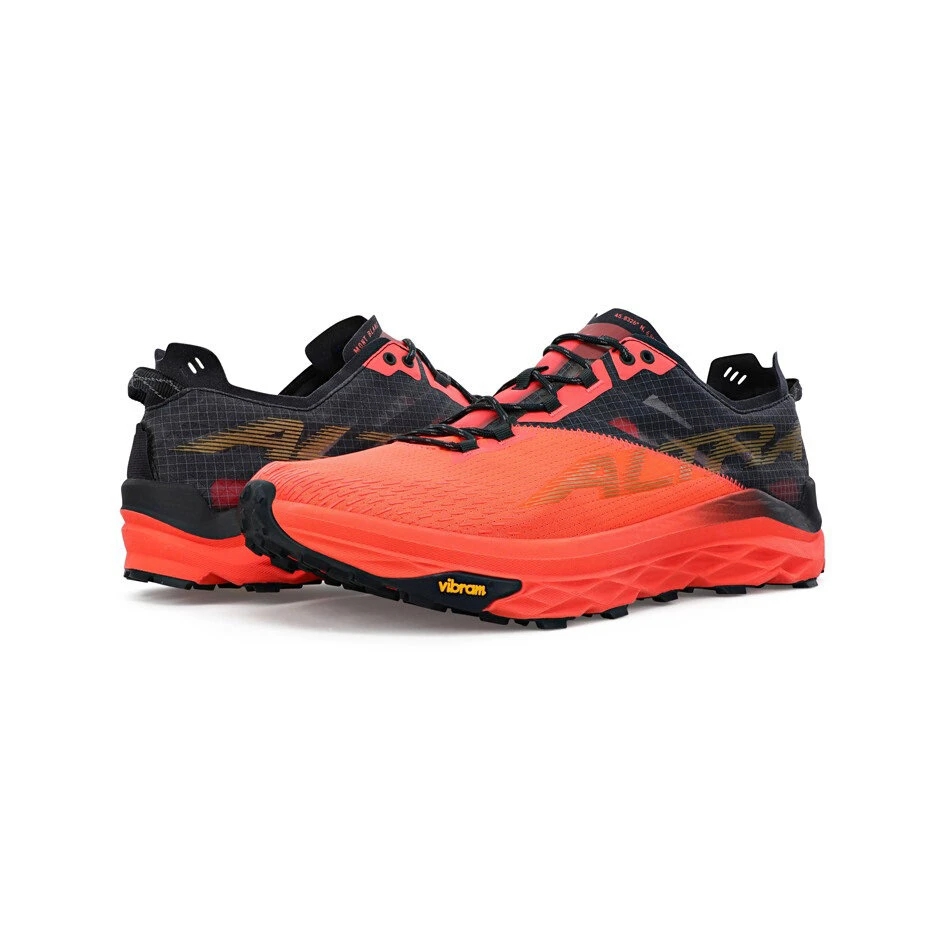 5. Altra - pantofi alergare montana pentru femei Mont Blanc - portocaliu Coral negru
