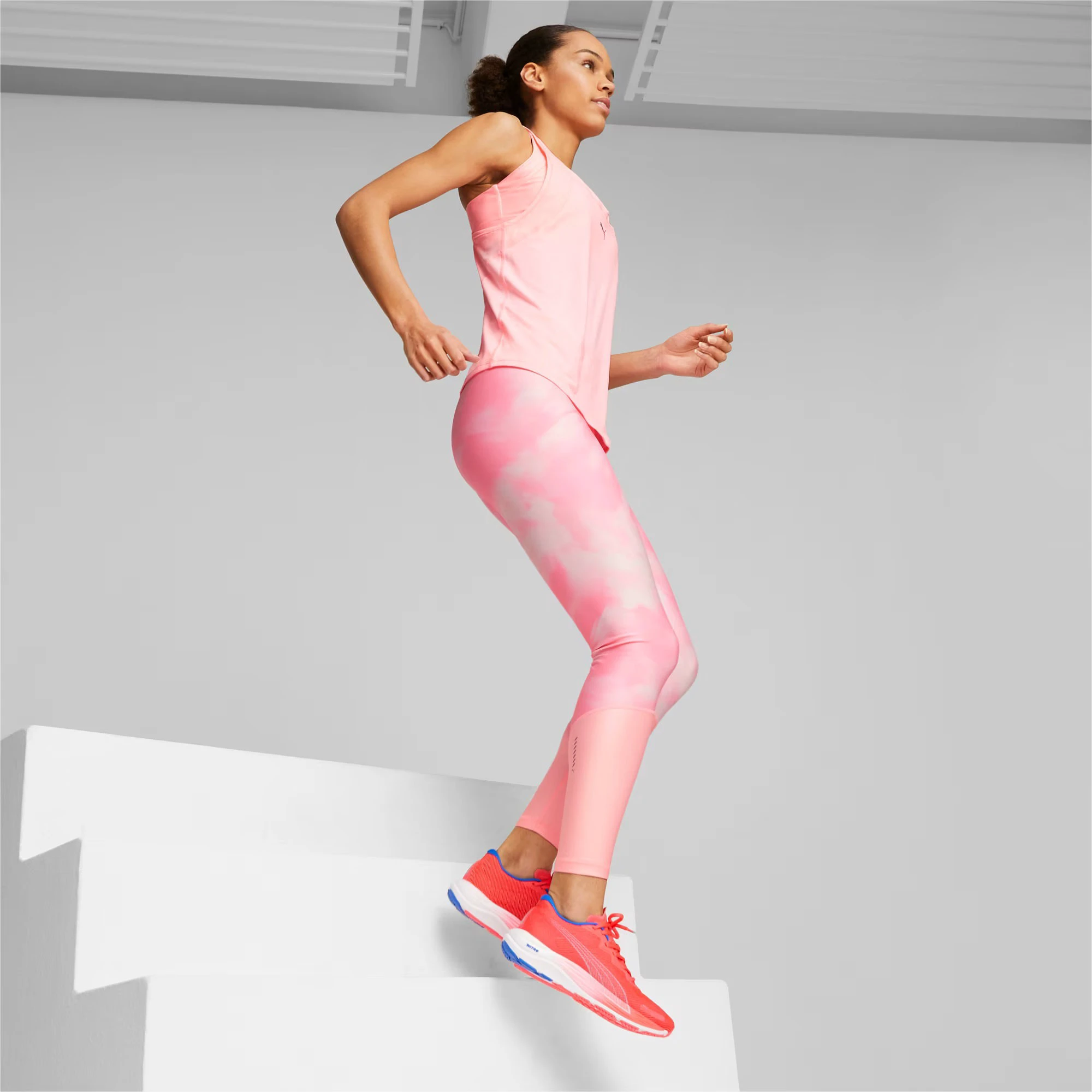 8. Puma - pantofi alergare pentru femei Velocity Nitro 2 - portocaliu Orhidee alb albastru Ultra