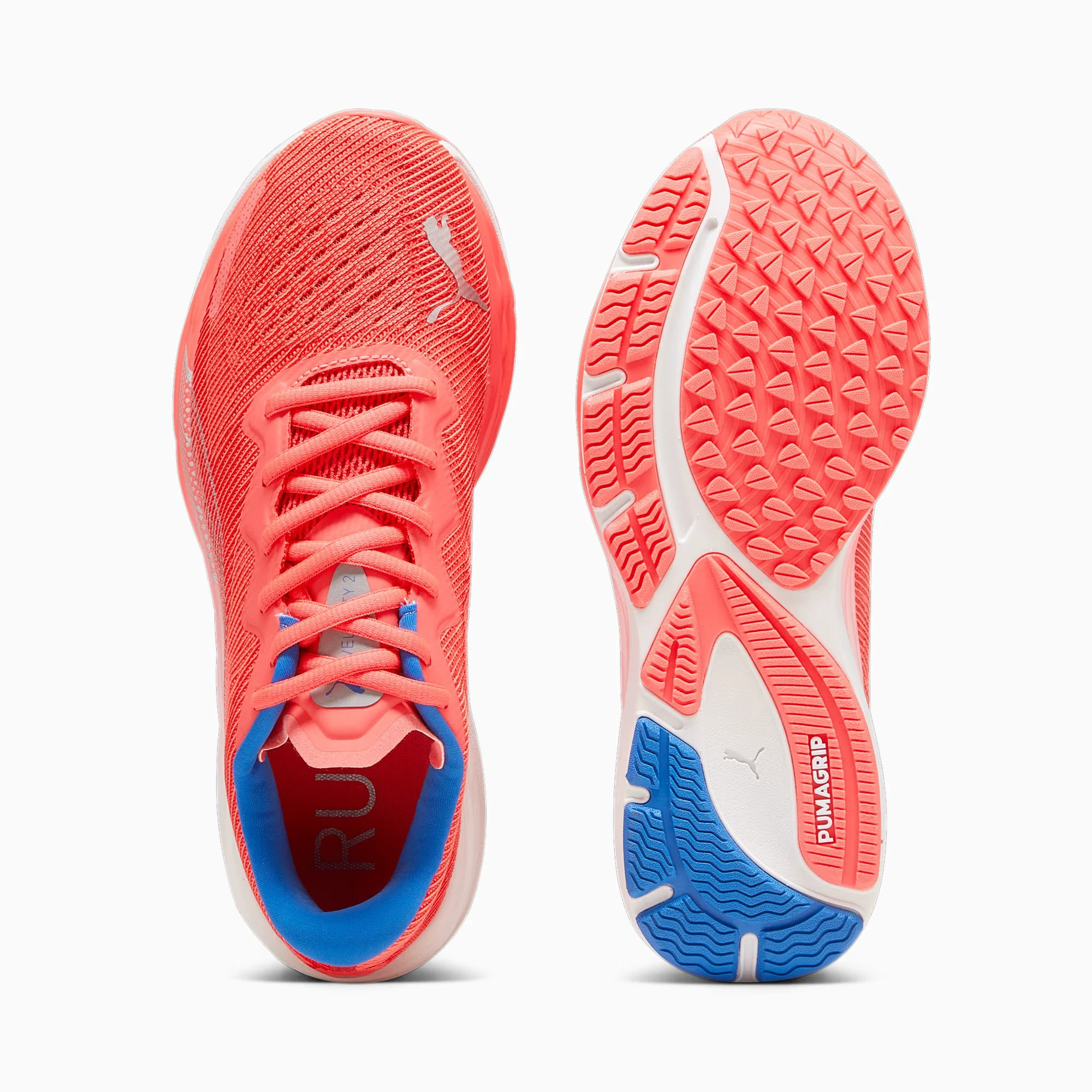 2. Puma - pantofi alergare pentru femei Velocity Nitro 2 - portocaliu Orhidee alb albastru Ultra