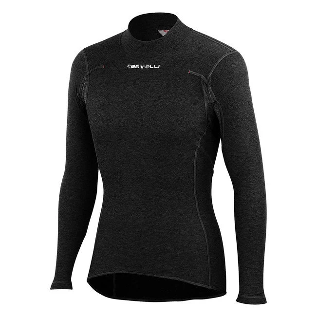 1. Castelli Bluza corp cu maneca lunga Flanders Warm LS - negru